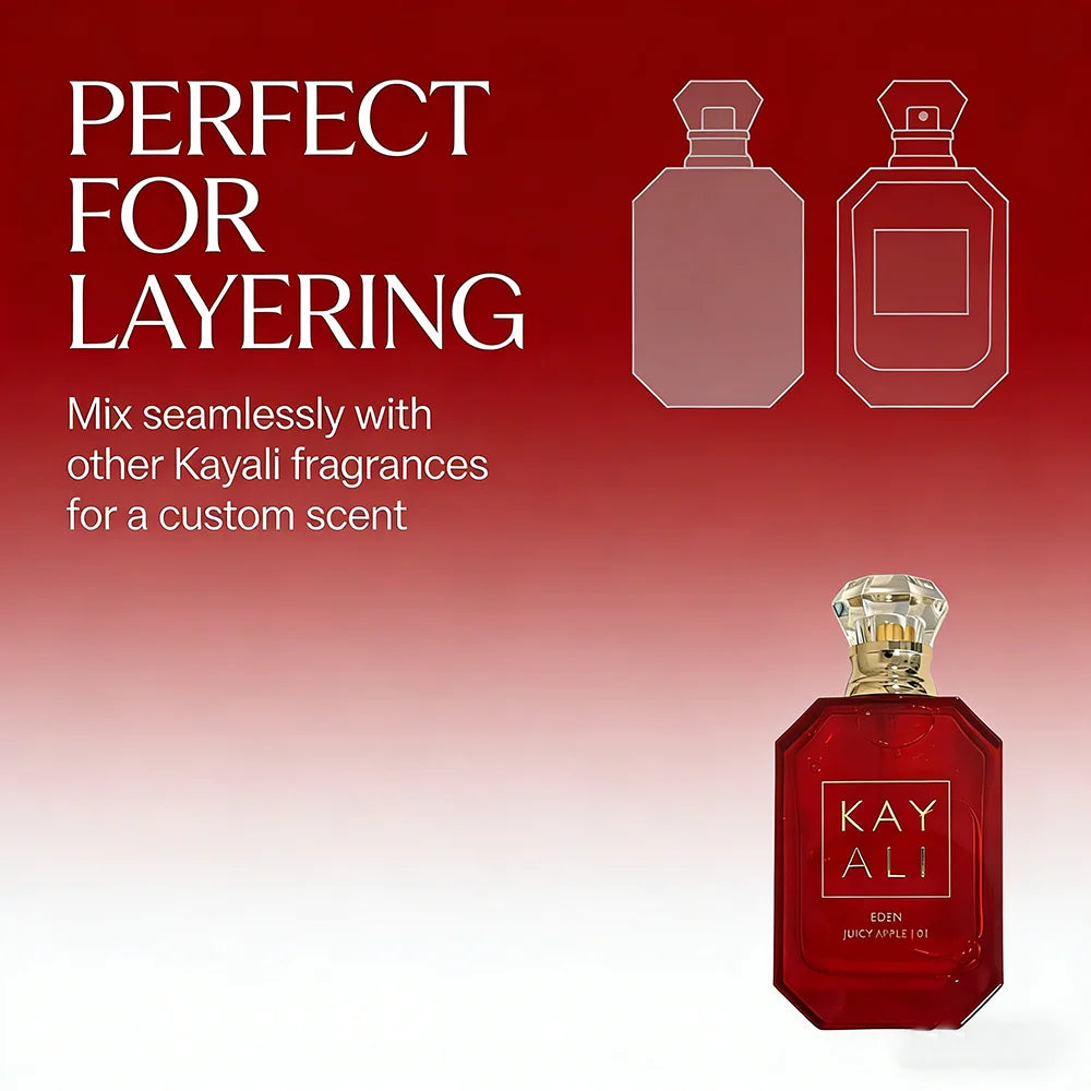 KAYALI Eden Juicy Apple 01 Long Lasting Eau De Parfum Spray 100ml Premium Scented Perfume for Women