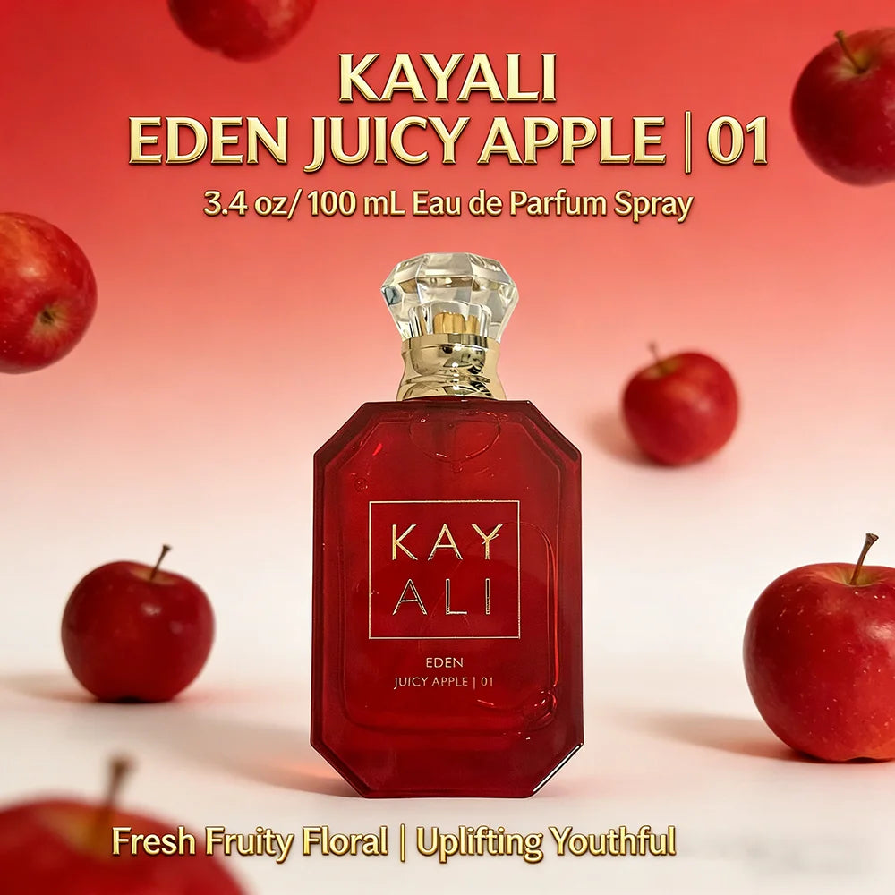 KAYALI Eden Juicy Apple 01 Long Lasting Eau De Parfum Spray 100ml Premium Scented Perfume for Women