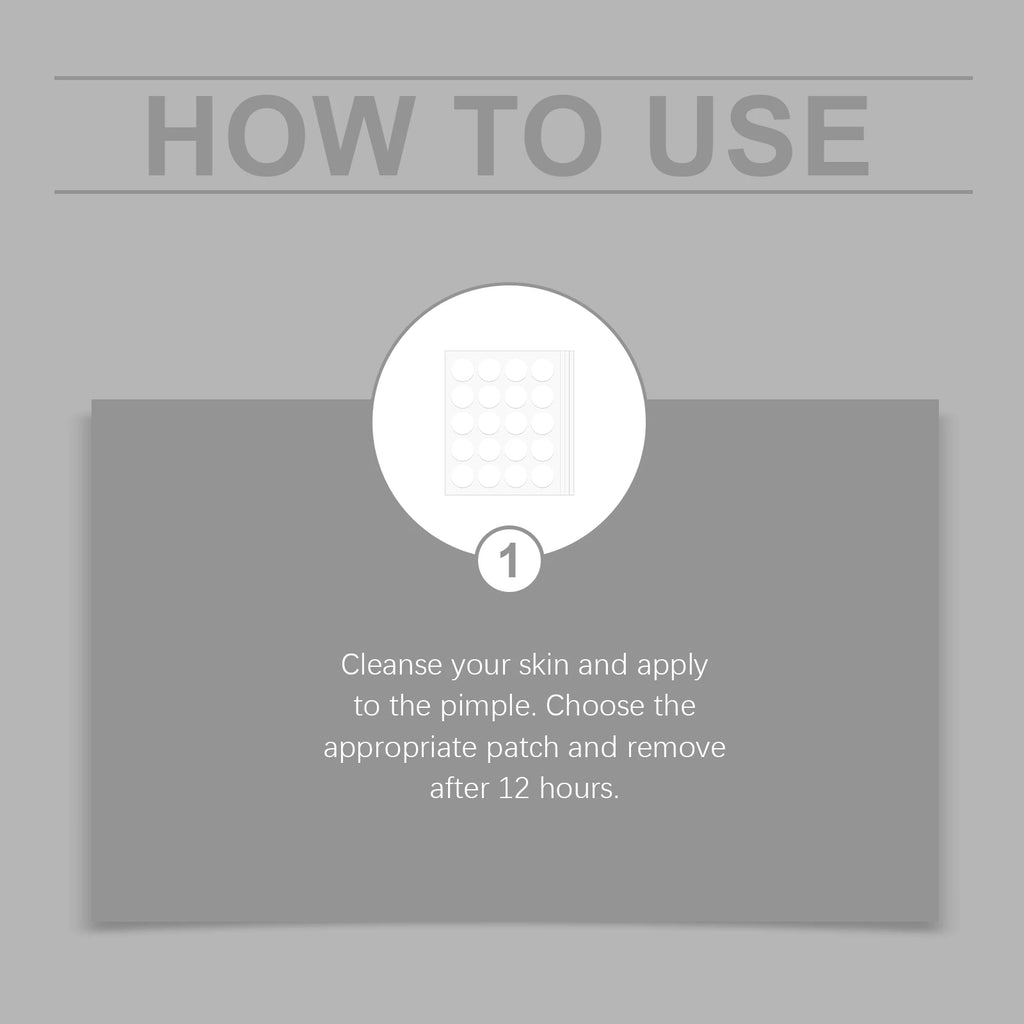 Acne Patches 80 Pcs Salicylic Acid Hydrocolloid Invisible Pimple Patches for Face Blemish Treatment Comedones Care Skin-friendly